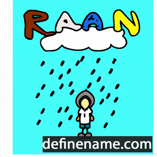 cartoon of the name Rain