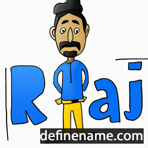 cartoon of the name Raj