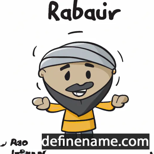 cartoon of the name Rajab