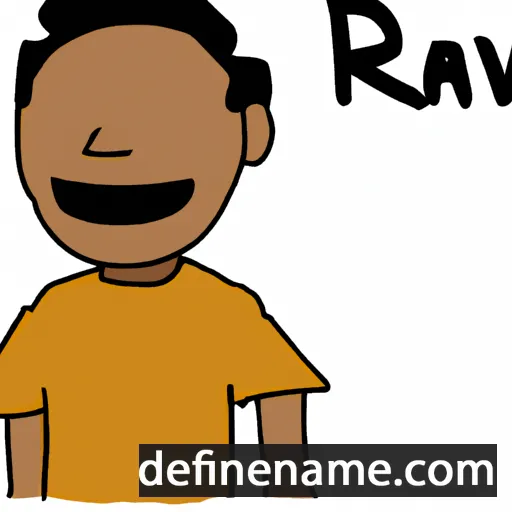 cartoon of the name Rajiv