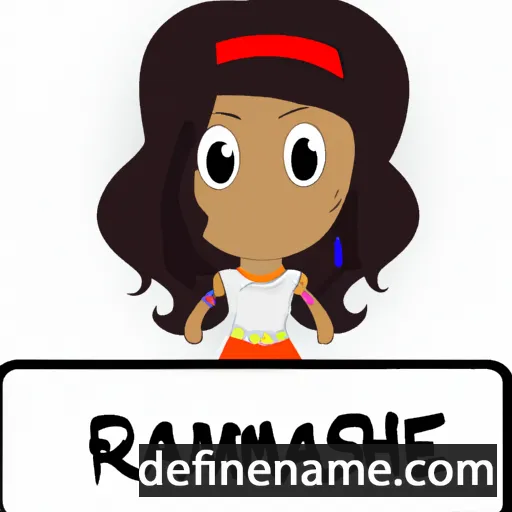 cartoon of the name Ramesha