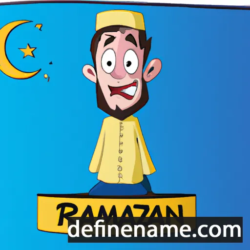 cartoon of the name Ramzan