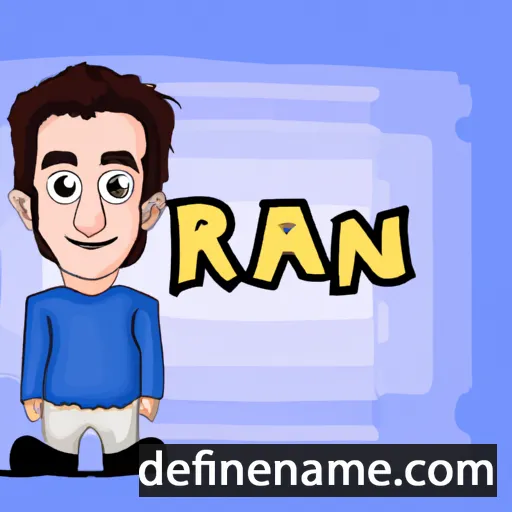 cartoon of the name Ranj