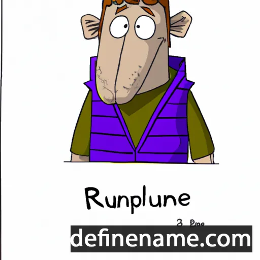 cartoon of the name Ranulph