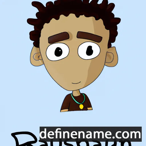 cartoon of the name Rashaun