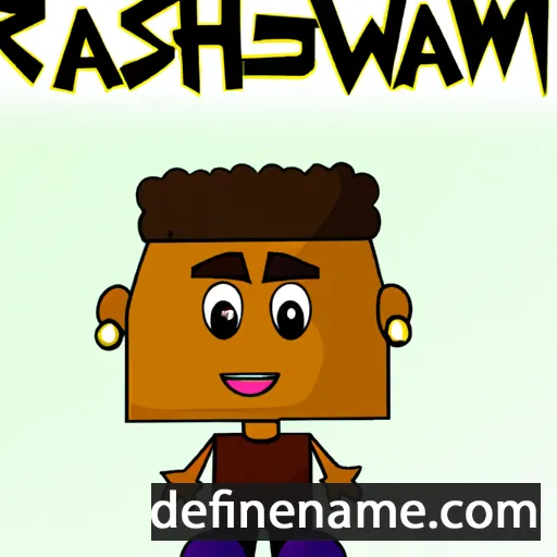 cartoon of the name Rashawn