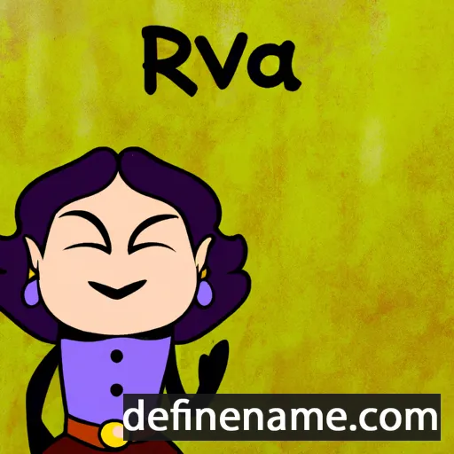 cartoon of the name Rava