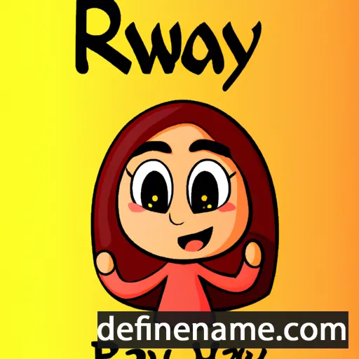 cartoon of the name Rawya