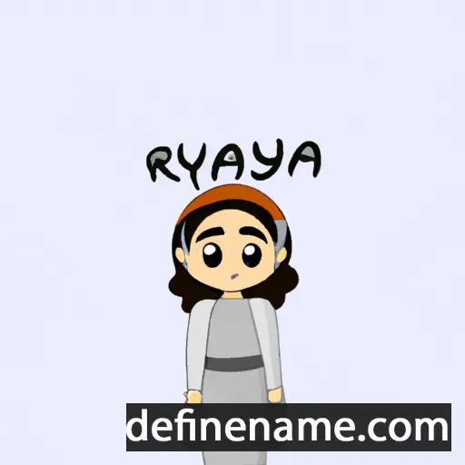 cartoon of the name Rayana