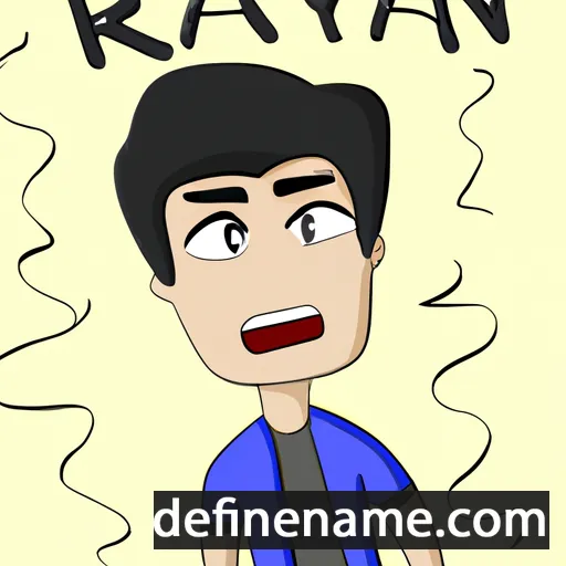 cartoon of the name Rayen