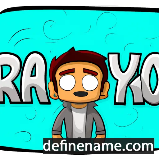 cartoon of the name Rayno