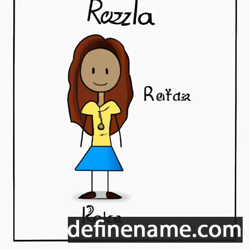 cartoon of the name Raziela