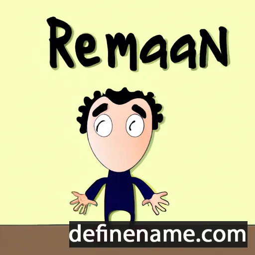 cartoon of the name Réamann