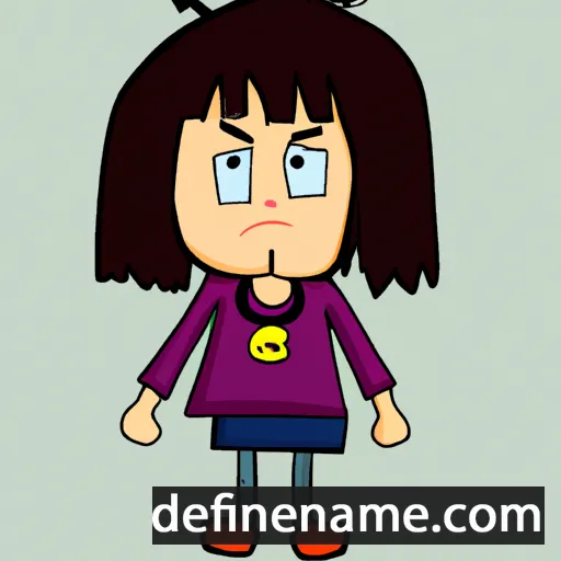 cartoon of the name Rebeca