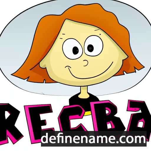 cartoon of the name Rebecka