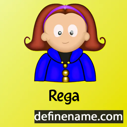 cartoon of the name Regīna