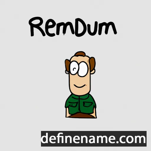 cartoon of the name Reimund