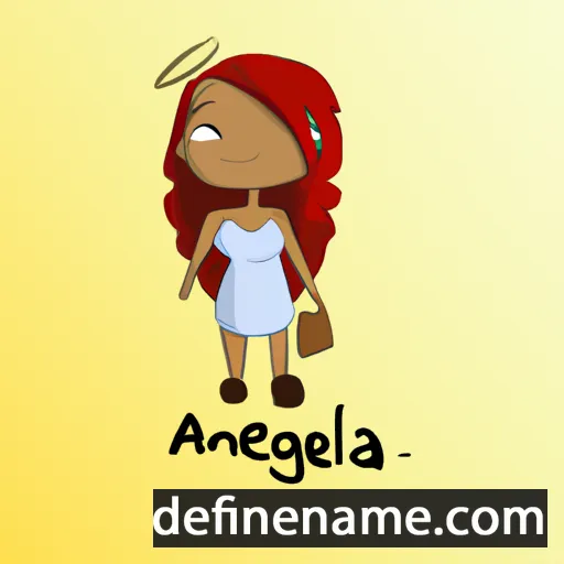 cartoon of the name Ànghela