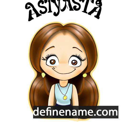 cartoon of the name Anastasiya