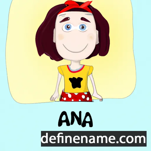 cartoon of the name Anđa