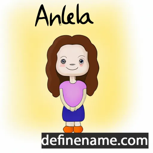 cartoon of the name Anđela