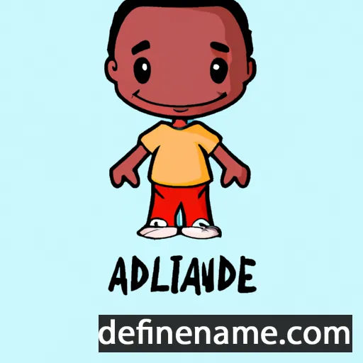 cartoon of the name Andile