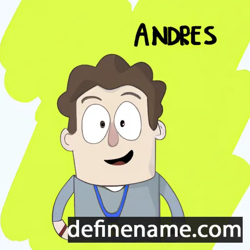 cartoon of the name Andrés