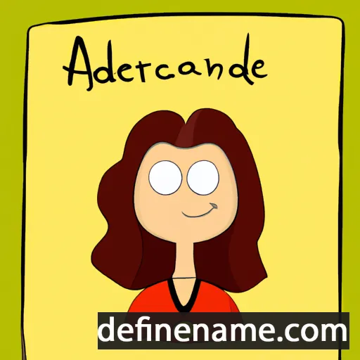 cartoon of the name Andreea