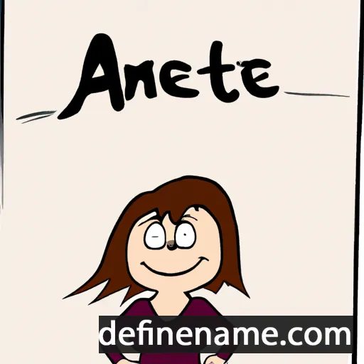 cartoon of the name Anette