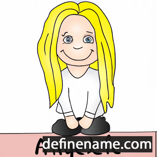 cartoon of the name Angelika