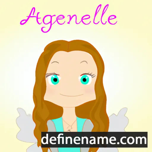 cartoon of the name Angelique