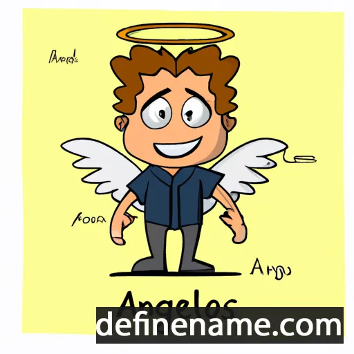 cartoon of the name Angelos