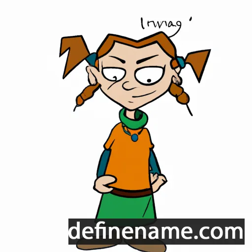 cartoon of the name Angharad