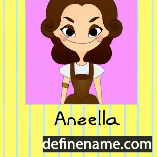 cartoon of the name Anhelina