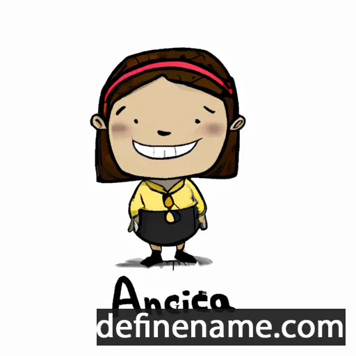 cartoon of the name Anica