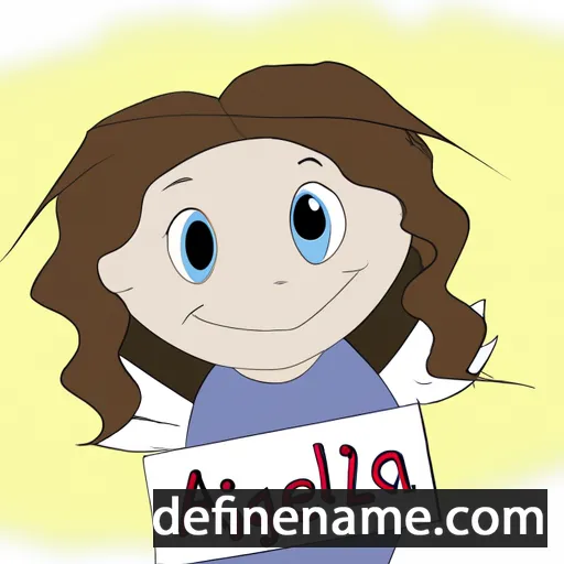 cartoon of the name Anjelica