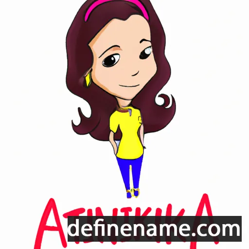 cartoon of the name Ankita