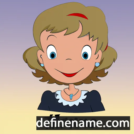 cartoon of the name Anne-Marie