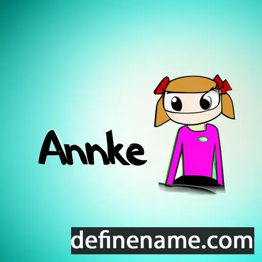 cartoon of the name Anneka