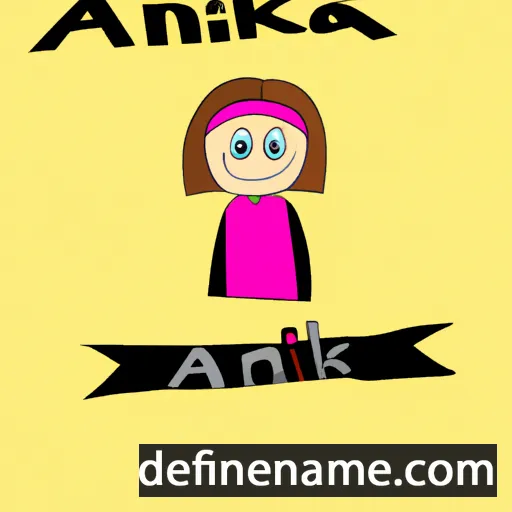 cartoon of the name Annika