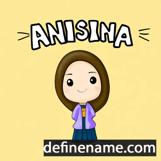 cartoon of the name Annisa