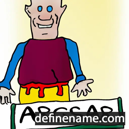 cartoon of the name Ansgar