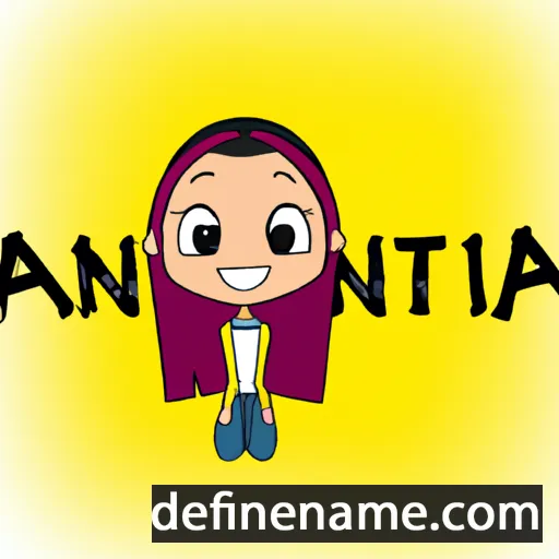 cartoon of the name Antía