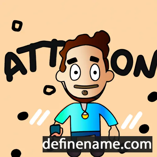 cartoon of the name Antón