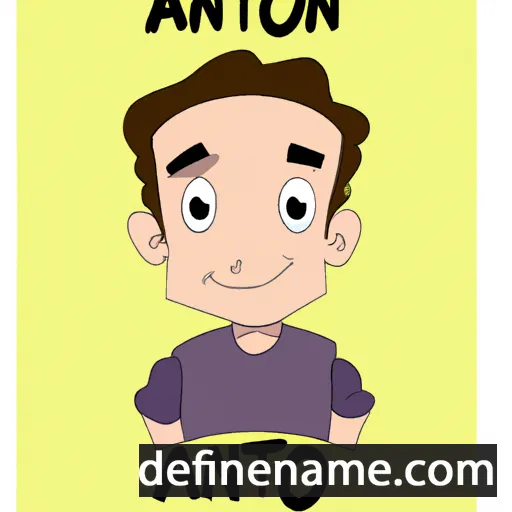 cartoon of the name Anton