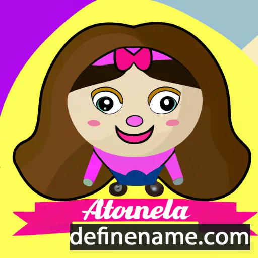 cartoon of the name Antonela