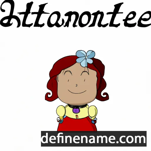 cartoon of the name Antonieta