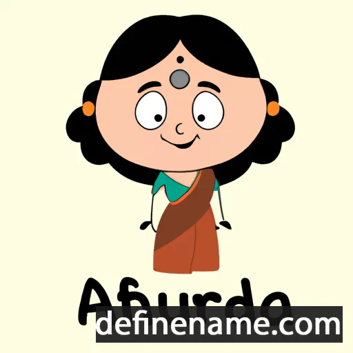 cartoon of the name Anuradha