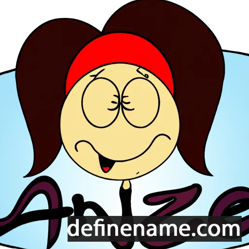 cartoon of the name Anže