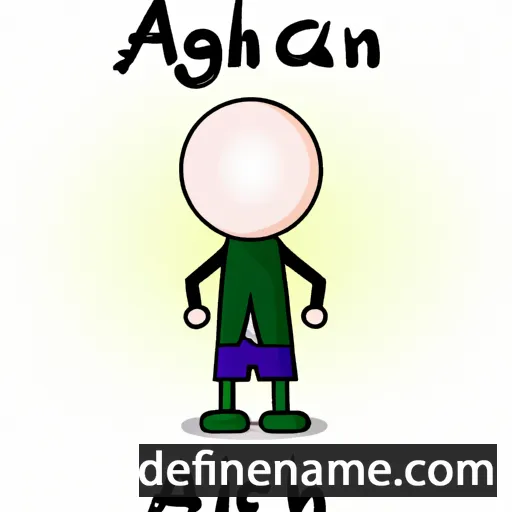 Aodhagán cartoon